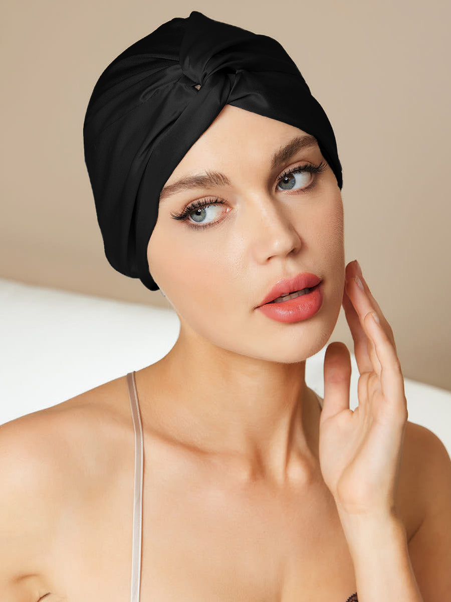 Soft Silk Sleep Cap for Women's Nighttime Comfort