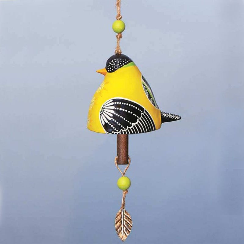 Delicate Silver Tone Bird Wind Chimes