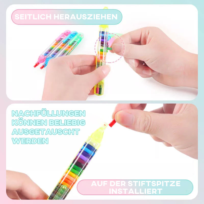 Colorful 20-in-1 Art Marker Pens Set
