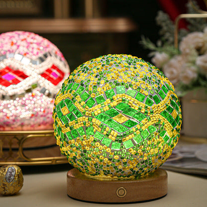 Rustic Chic Wooden Table Lamp