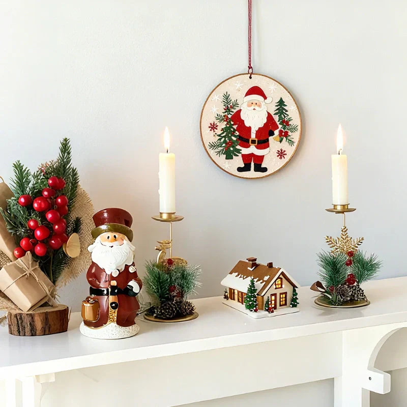 Winter Glow Metal Candle Holder