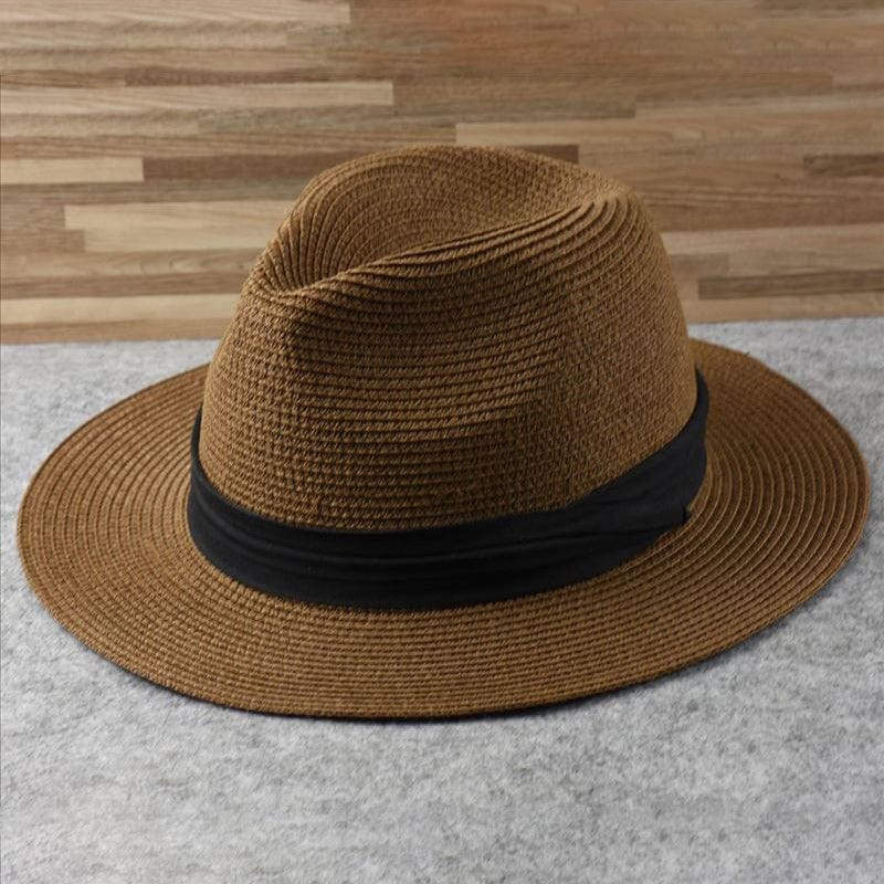 Natural Woven Panama Sun Hat