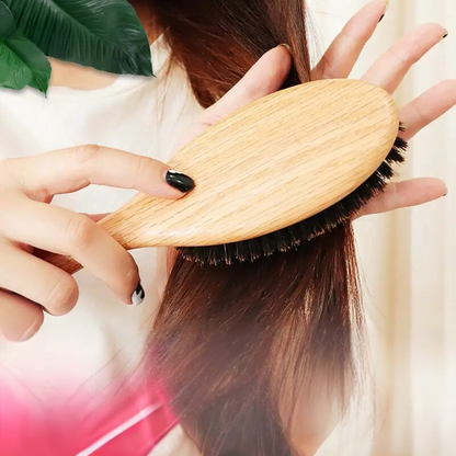 Soft Touch Wooden Comb Hairbrush for Hair Styling