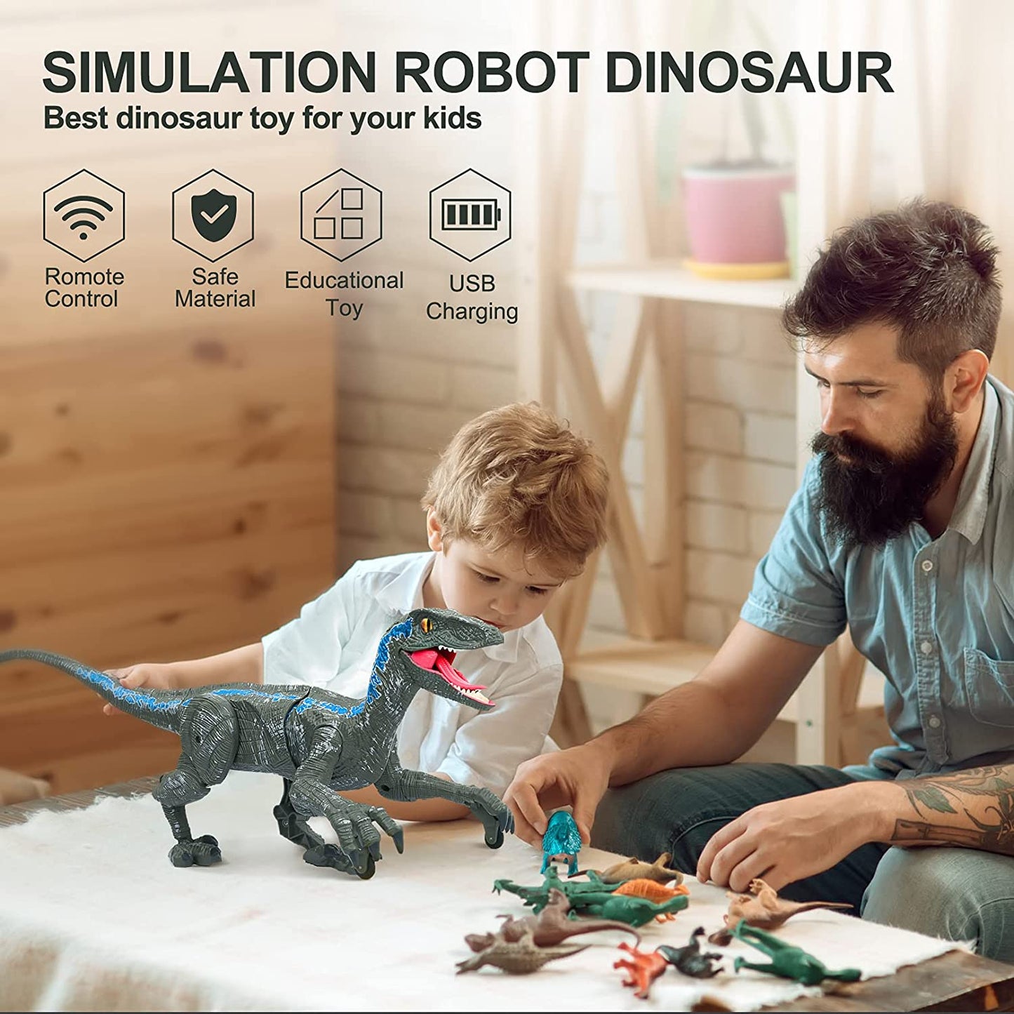 Fun Remote Control T-Rex Dinosaur Toy