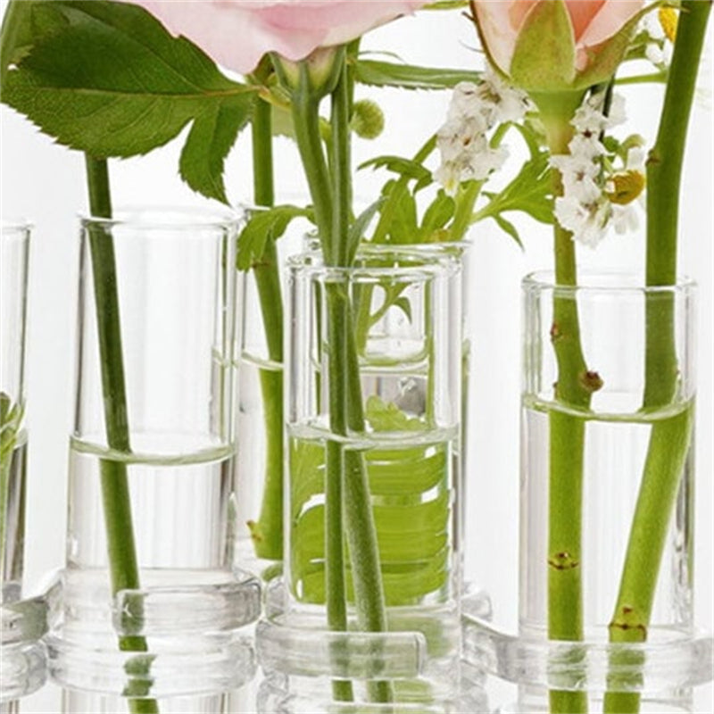 Beautiful Floral Glass Vase Set