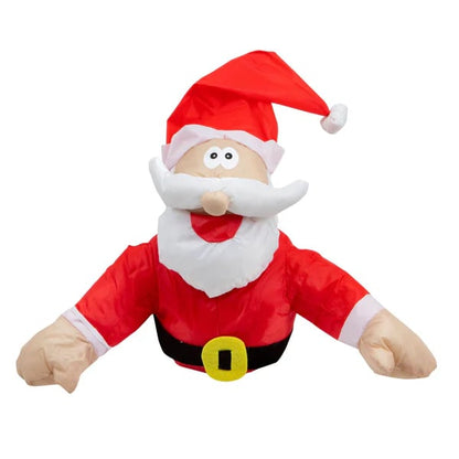 Festive Christmas Window Stickers Santa Reindeer Decor