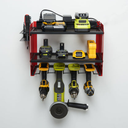 Space Saving Garage Tool Charger Station