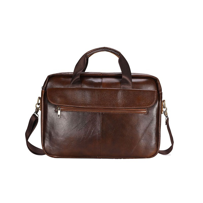 Authentic Leather Mens Crossbody Bag - Adjustable Strap