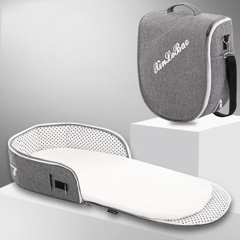 Portable Baby Travel Bed with Net and Carry Bag