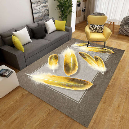 Colorful Geometric Area Rug Polypropylene Non-Slip Machine Washable