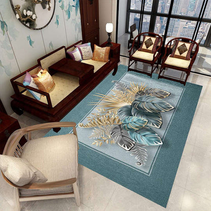 Colorful Geometric Area Rug Polypropylene Non-Slip Machine Washable
