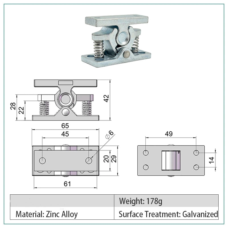Sturdy Metal Strong Drawer Lock - Fesara