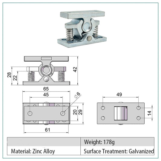 Sturdy Metal Strong Drawer Lock - Fesara