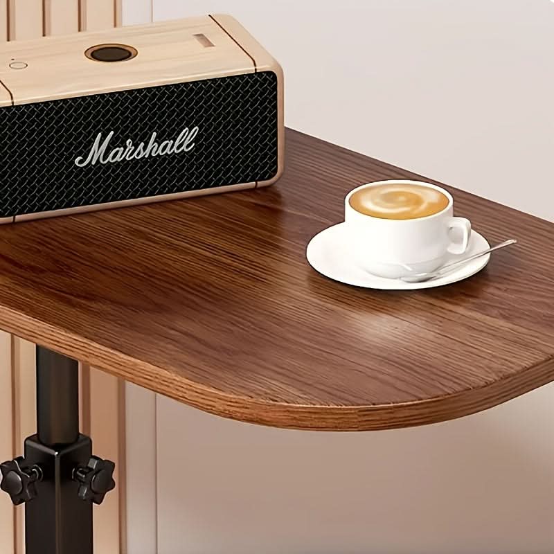 Space Saving End Table - Wooden Metal Frame