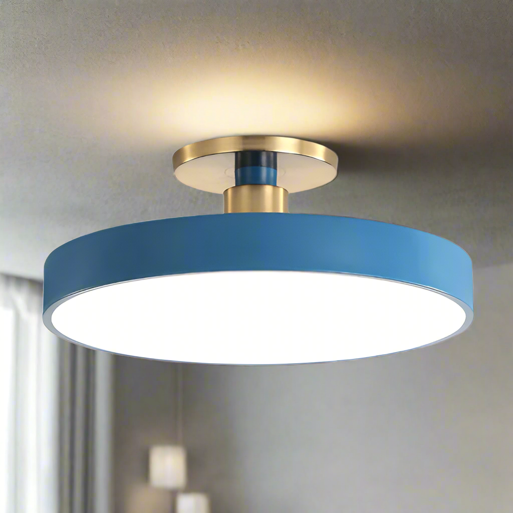 Bright Round LED Ceiling Lamp – Simple Nordic Style - Fesara