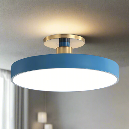 Bright Round LED Ceiling Lamp – Simple Nordic Style - Fesara