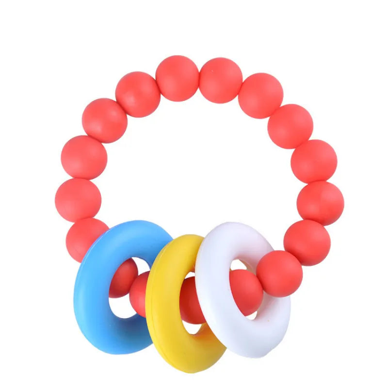 Soft Baby Teething Toy with Colorful Rings