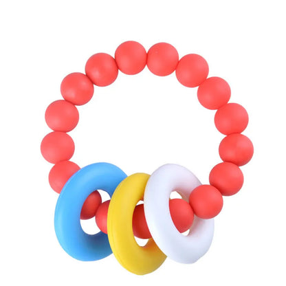 Soft Baby Teething Toy with Colorful Rings