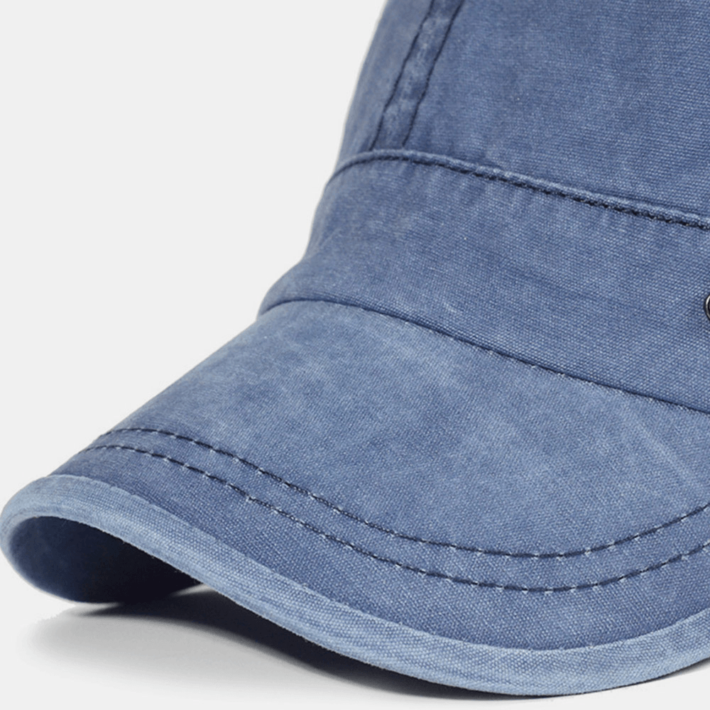 Relaxed Fit Cotton Army Cap for Men