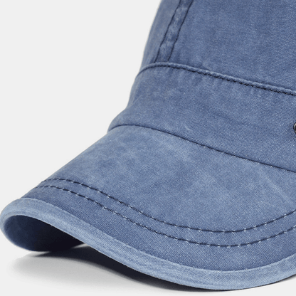 Relaxed Fit Cotton Army Cap for Men