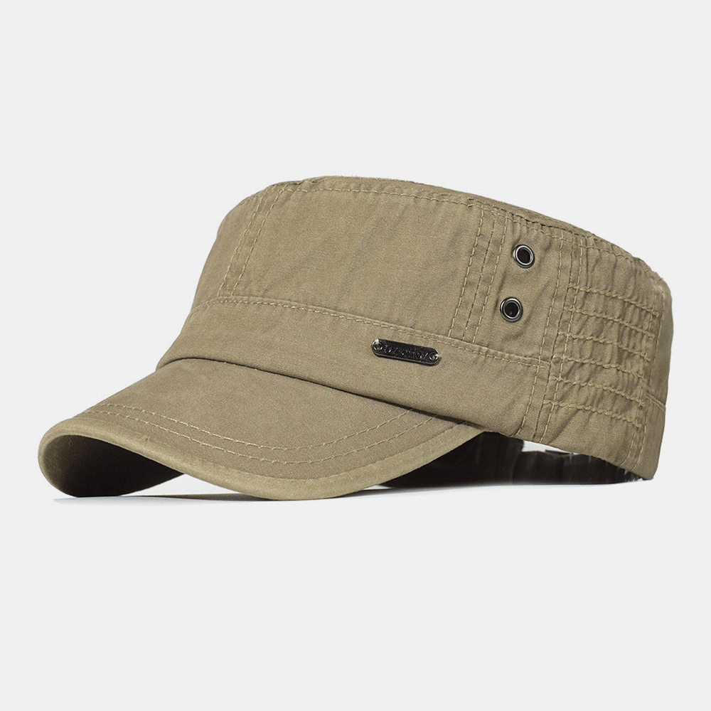 Relaxed Fit Cotton Army Cap for Men - Fesara