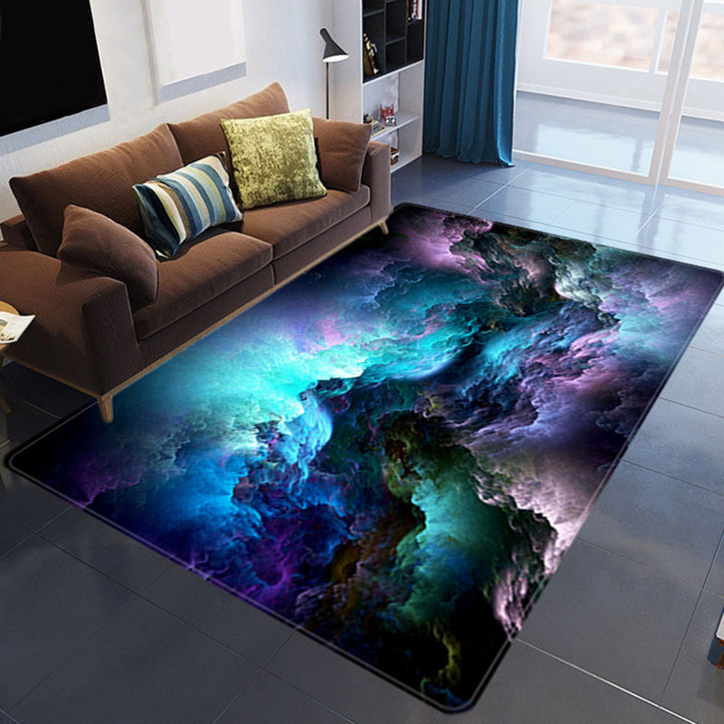 Colorful 3D Cloud Rug Soft Modern Non Slip Living Room Mat