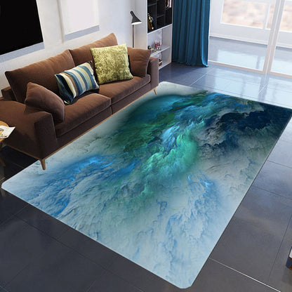 Colorful 3D Cloud Rug Soft Modern Non Slip Living Room Mat