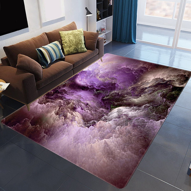 Colorful 3D Cloud Rug Soft Modern Non Slip Living Room Mat