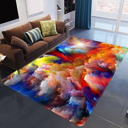 Colorful 3D Cloud Rug Soft Modern Non Slip Living Room Mat