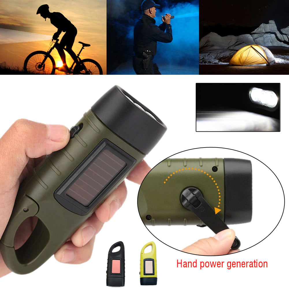 Waterproof Emergency LED Hand Crank Flashlight - Fesara