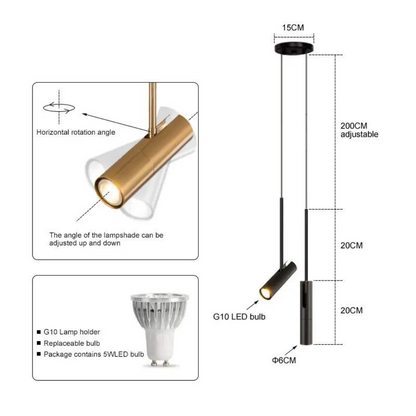 Stylish LED Pendant Light for Modern Bedrooms