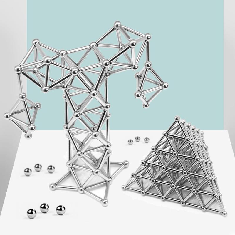 Magnetic Building Blocks Set for Kids DIY Creativity