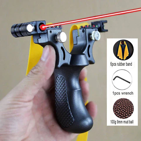 Accurate Outdoor Laser Target Slingshot for Hunting Sports