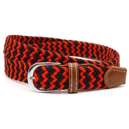 Elastic Woven Leather Belt