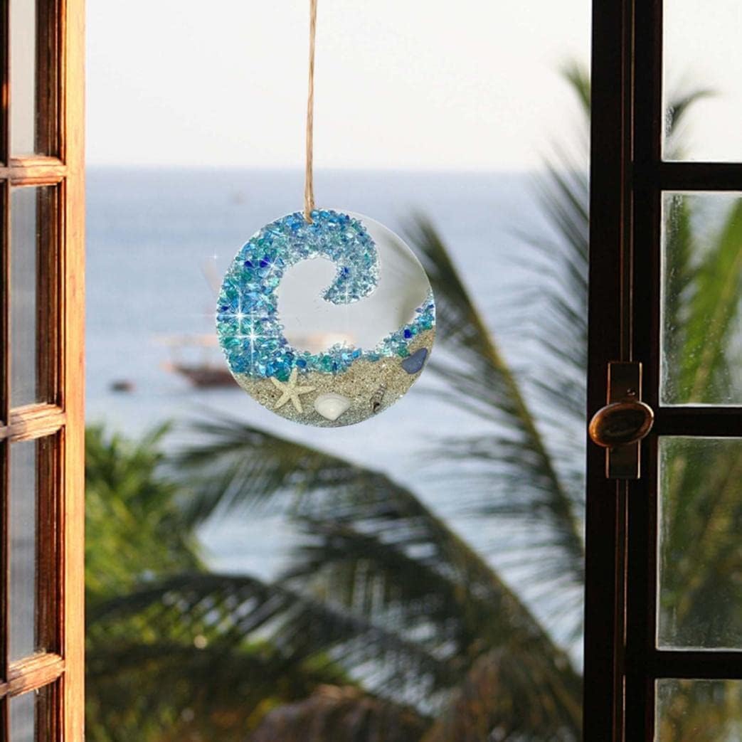 Coastal Sea Glass Wave Decoration
