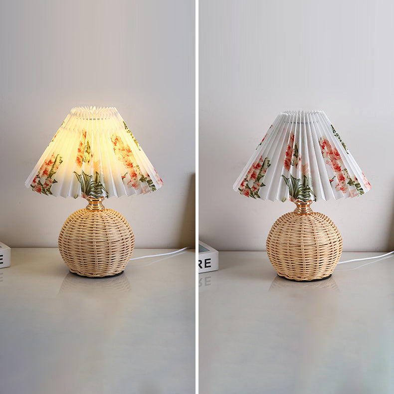 Soft Fabric Shade Nordic LED Bedside Lamp