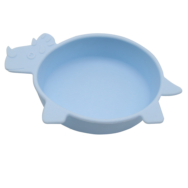 Soft Silicone Baby Bowl with Dinosaur Design