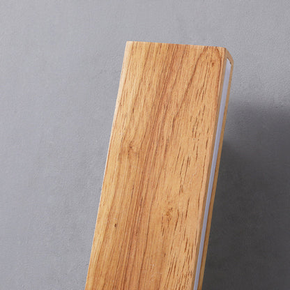 Rustic Wooden Slim LED Wall Lamp