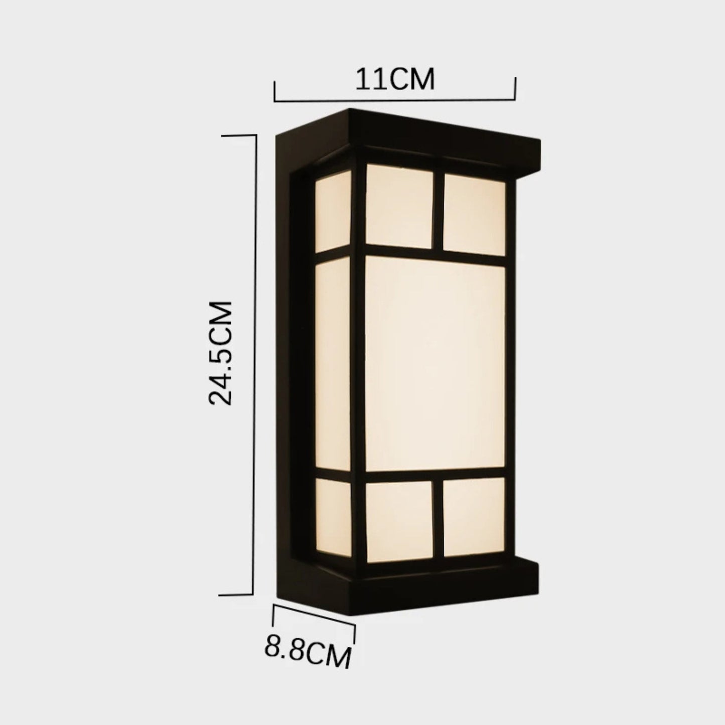 Bright Waterproof Outdoor LED Wall Light with Motion Sensor