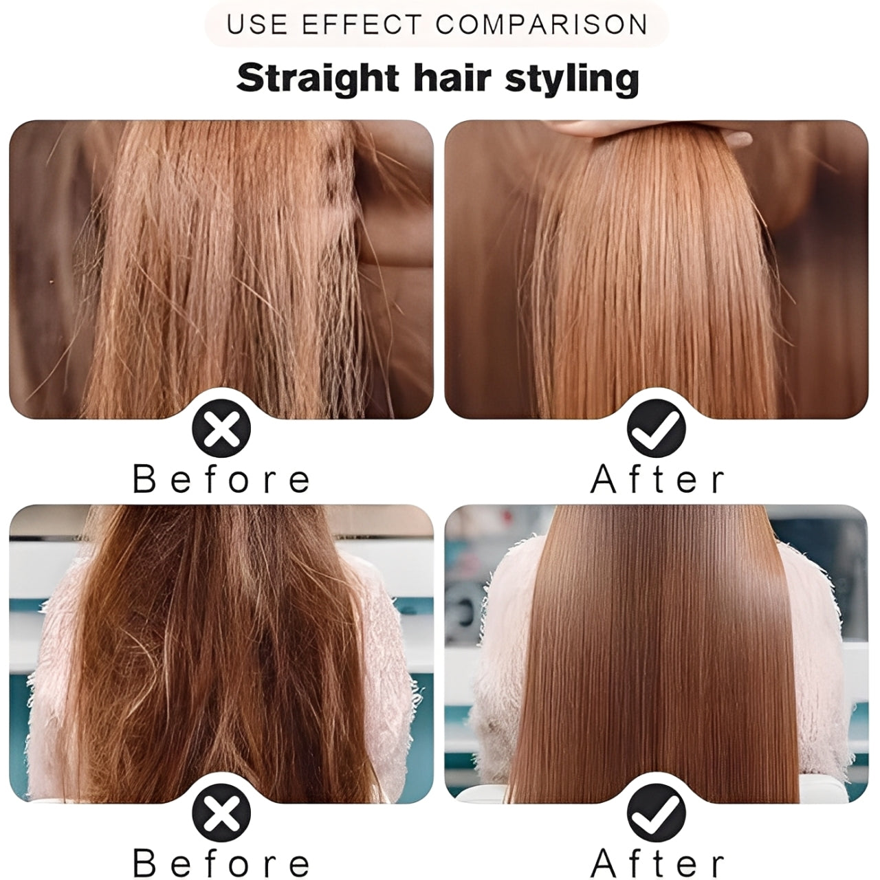 Glatzza Mini Hair Brush for Frizz Free Styling