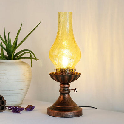 Retro Style Glass Table Lamp