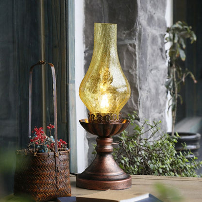 Retro Style Glass Table Lamp