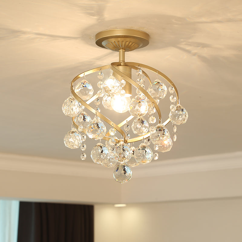 Elegant Crystal Pendant Light with Gold Finish
