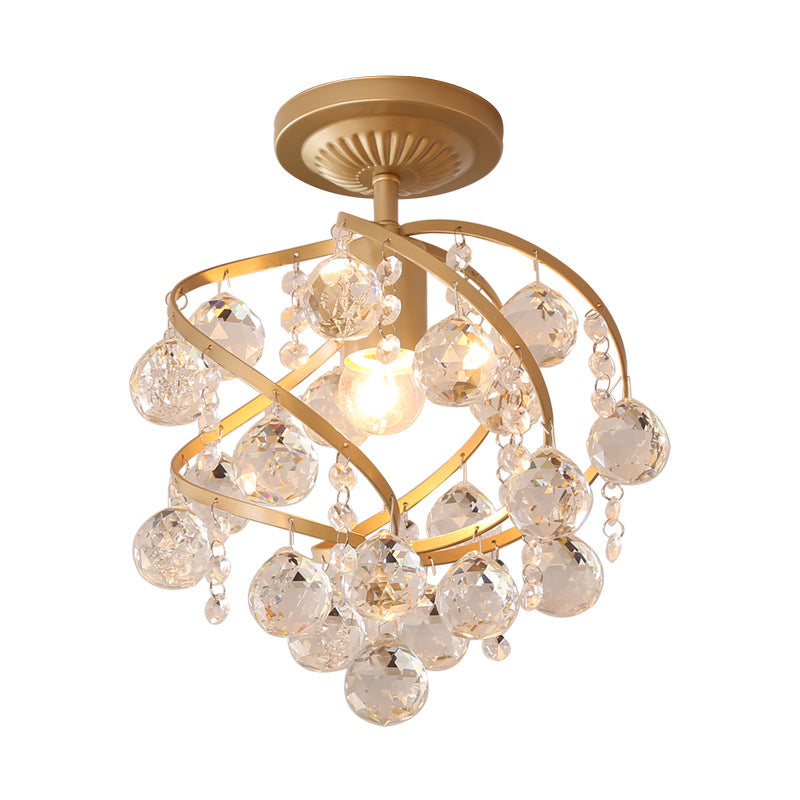 Elegant Crystal Pendant Light with Gold Finish
