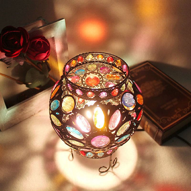 Modern Glass Bead Table Lamp