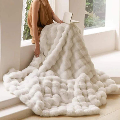 Soft Faux Fur Heavy Throw Blanket