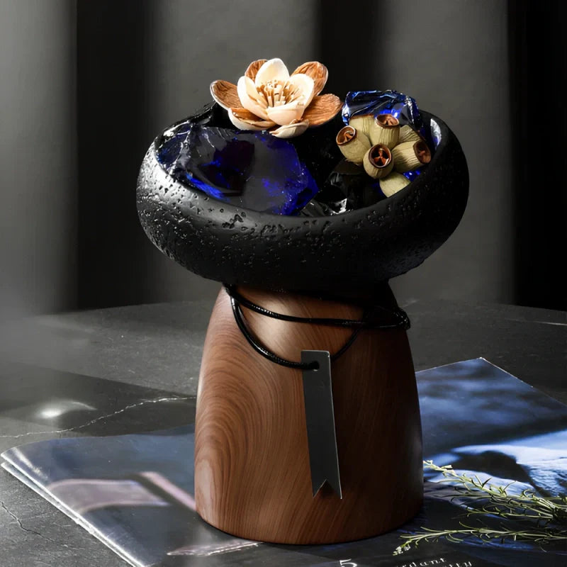 Warm Glow Metal Candle Stand