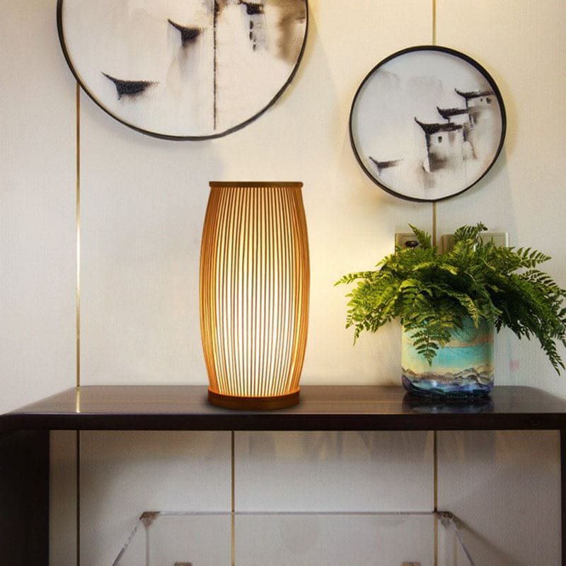 Natural Bamboo Modern Table Lamp