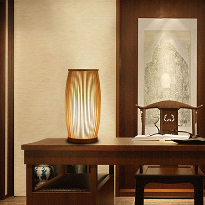 Natural Bamboo Modern Table Lamp