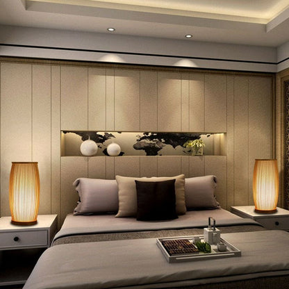 Natural Bamboo Modern Table Lamp